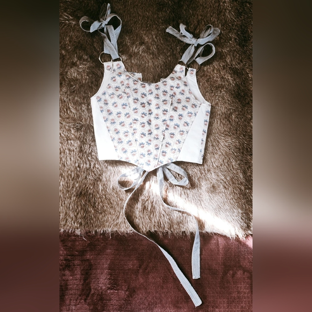Handmade corset style top